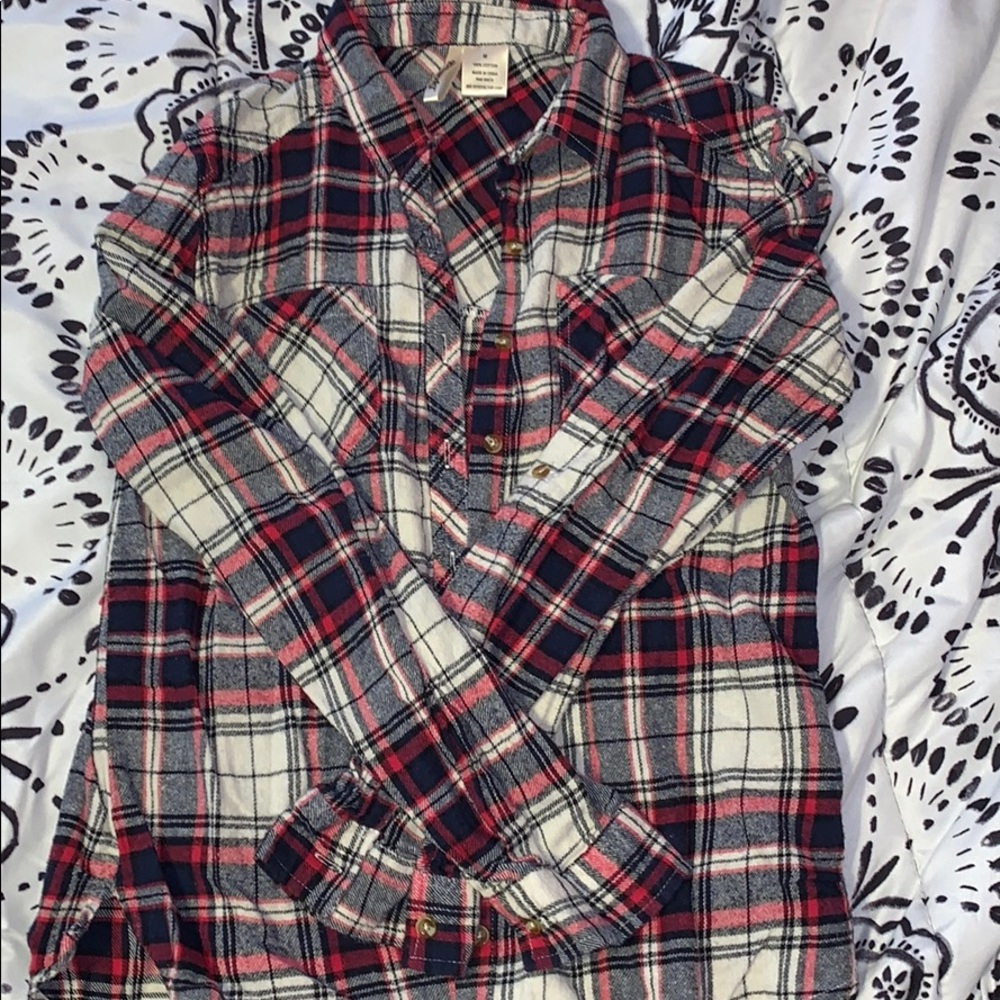 Plaid button down